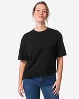HEMA Dames T-shirt jersey zwart (zwart)