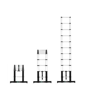 VONROC PRO Telescoopladder - 3,20 meter - nieuw 2023 model met softclose & dwarsbalk