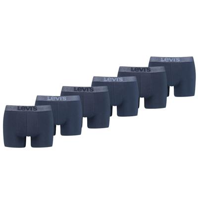 Levi's Boxershorts Melange WB Organic Cotton 6-pack Mood Indigo-XXL