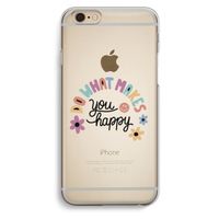 Happy days: iPhone 6 / 6S Transparant Hoesje