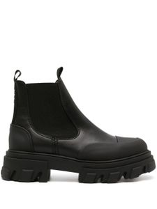 GANNI bottines chelsea Cleated en cuir - Noir