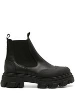 GANNI bottines chelsea Cleated en cuir - Noir - thumbnail