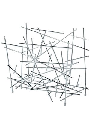 Alessi porte-magazines Blow up - Argent