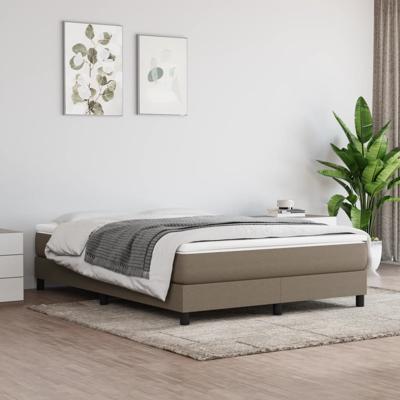 Bedframe zonder matras stof taupe 140x190 cm