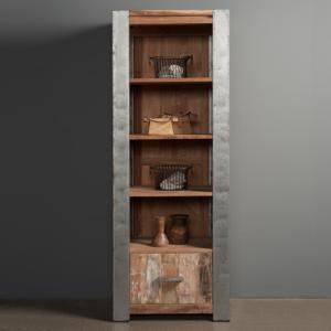 Tower Living Boekenkast Novara met 1 lade - Hout,Metaal