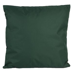 1x Bank/sier kussens voor binnen en buiten in de kleur donkergroen 45 x 45 cm - Sierkussens