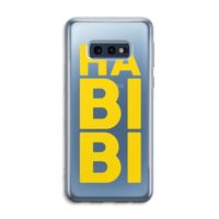 Habibi Majorelle : Samsung Galaxy S10e Transparant Hoesje Habibi Majorelle : Samsung Galaxy S10e Transparant Hoesje