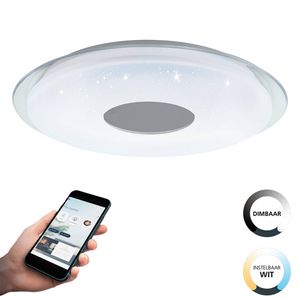 EGLO connect.z Lanciano-Z Smart Plafondlamp - Ø 56 cm - Wit/Grijs - Instelbaar wit licht - Dimbaar - Zigbee