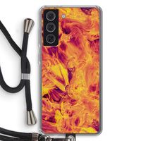 Eternal Fire: Samsung Galaxy S21 FE Transparant Hoesje met koord