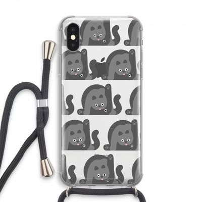 Cats: iPhone XS Max Transparant Hoesje met koord