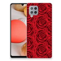 Samsung Galaxy A42 TPU Case Red Roses - thumbnail