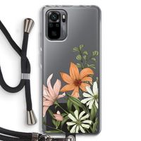 Floral bouquet: Xiaomi Redmi Note 10 Pro Transparant Hoesje met koord