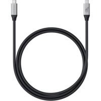 Satechi USB-C-kabel USB 4.0 USB-C 1.2 m Zwart, Zilver ST-YU4120M