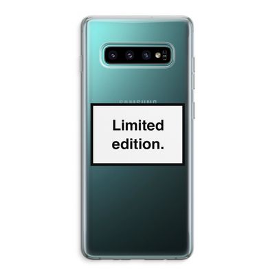 Limited edition: Samsung Galaxy S10 Plus Transparant Hoesje