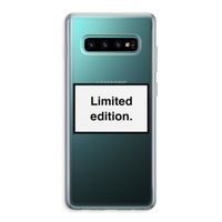 Limited edition: Samsung Galaxy S10 Plus Transparant Hoesje