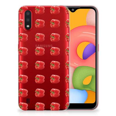 Samsung Galaxy A01 | Siliconen Case | Paprika Red