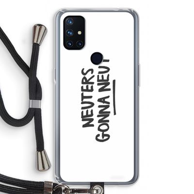 Neuters: OnePlus Nord N10 5G Transparant Hoesje met koord