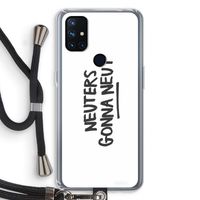 Neuters: OnePlus Nord N10 5G Transparant Hoesje met koord