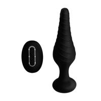 XR Brands Siliconen Vibrerende Anale Plug met Afstandsbediening