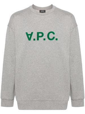 A.P.C. sweat Eliot à logo imprimé - Gris