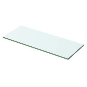 Wandschap transparant 50x15 cm glas