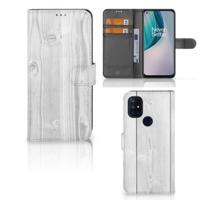 OnePlus Nord N10 | Book Style Case | White Wood