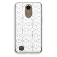 Zwart-witte kubussen: LG K10 (2017) Transparant Hoesje