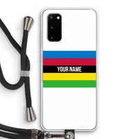 WK Wielrennen: Samsung Galaxy S20 Transparant Hoesje met koord