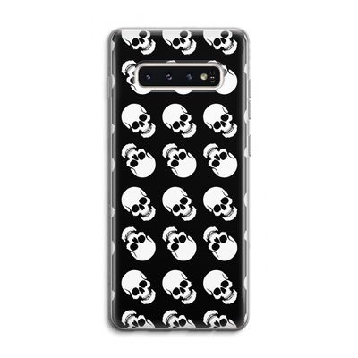Musketon Skulls: Samsung Galaxy S10 4G Transparant Hoesje