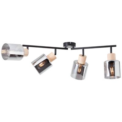 Brilliant PlafondlampWeald 4-lichts zwart - 99839/93