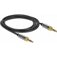 DeLOCK 85785 audio kabel 1 m 3.5mm Zwart, Grijs