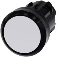 Siemens 3SU10000AA600AA0 3SU1000-0AA60-0AA0 Druktoets Kunststof frontring, Rond Knop Zwart, Wit Druk-ontgrendeling 1 stuk(s)