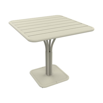Fermob Luxembourg tuintafel kolom 80x80 cm Clay Grey