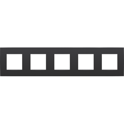 Niko 5 voudig afdekraam mat zwart intense 130-76005 Nieuw