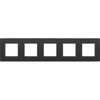 Niko 5 voudig afdekraam mat zwart intense 130-76005 Nieuw