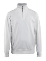 Blåkläder Sweatshirt met halve rits 33691158 | Wit | Maat 3XL - 7330509466094