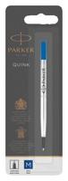 Rollerpenvulling Parker Quink medium blauw blister à 1 stuk