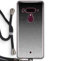 Musketon Halftone: HTC U12+ Transparant Hoesje met koord