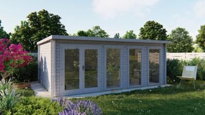 Blokhut - Tuinhuis Gabriella | 58 mm | bruin geïmpregneerd