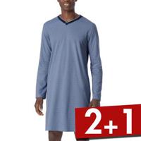 Schiesser Fine Interlock Long Sleeve Nightgown - thumbnail