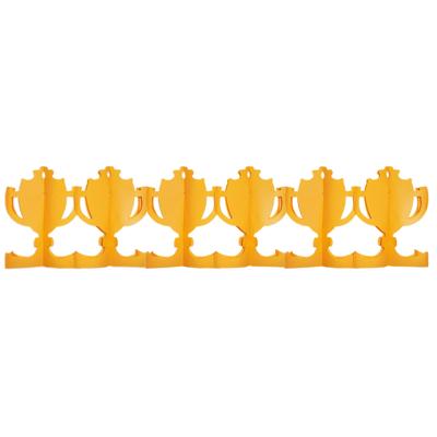 Voetbal cup slinger - oranje - papier - 4 meter - brandvertragend - EK versiering
