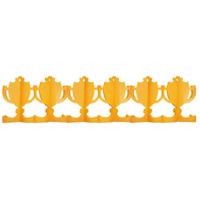 Voetbal cup slinger - oranje - papier - 4 meter - brandvertragend - EK versiering