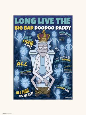 Kunstdruk Rick And Morty Doodoo Daddy 30x40cm