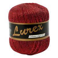 Creativ Company Lurex Glitter Garen Rood, 160m - thumbnail