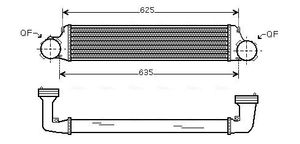 Intercooler, inlaatluchtkoeler BW4280