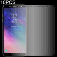 10 stuks 0 26 mm 9H 2.5D getemperd glas Film voor Galaxy A6 PLUS (2018)