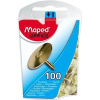Punaises maped messing 100st