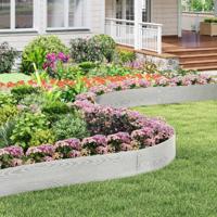600 cm Gegalvaniseerd Metalen Verhoogd Tuinbed Stevige Tuinbedden