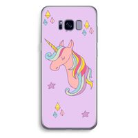 Roze eenhoorn: Samsung Galaxy S8 Plus Transparant Hoesje