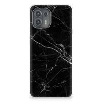 Motorola Edge 20 Lite | TPU | Siliconen hoesje | Marmer Zwart - Origineel Cadeau Vader